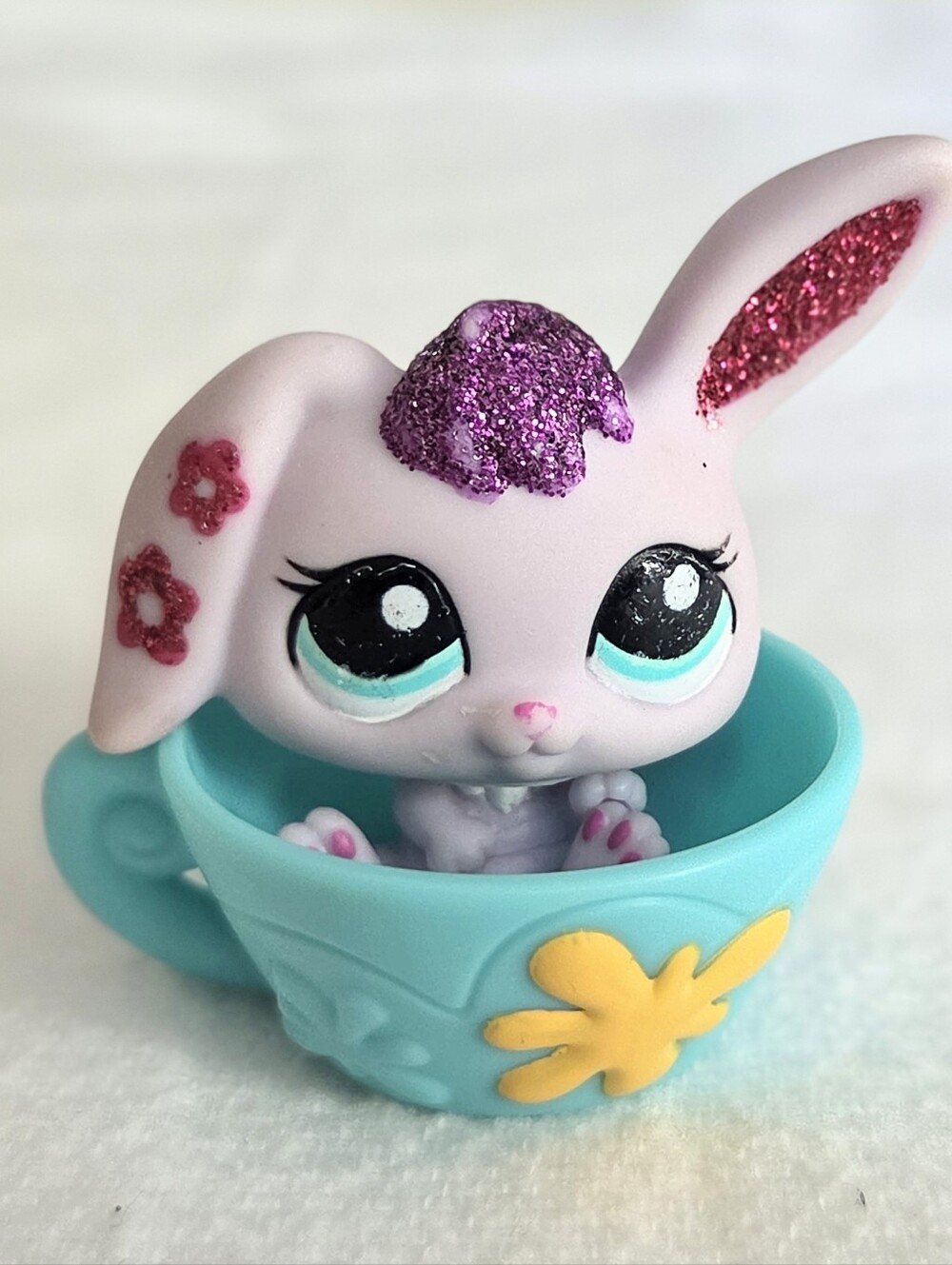 Littlest Pet Shop LPS #2355 Glitter sparkle bunny rabbit great for Easter